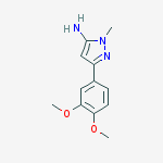 Structure of 3-Amino-5-(3,4-dimethoxyphenyl)-2-methylpyrazole