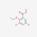 2-ethoxy-3,5-difluoro-benzoic Acid结构式