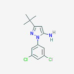 Structure of 3-TERT-BUTYL-1-(3,5-DICHLOROPHENYL)-1H-PYRAZOL-5-AMINE95%