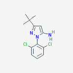 Structure of 5-tert-Butyl-2-(2,6-dichloro-phenyl)-2H-pyrazol-3-ylamine