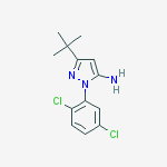 Structure of 5-tert-Butyl-2-(2,5-dichloro-phenyl)-2H-pyrazol-3-ylamine