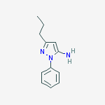 Structure of 2-PHENYL-5-PROPYL-2H-PYRAZOL-3-YLAMINE