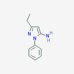 Structure of 5-ETHYL-2-PHENYL-2H-PYRAZOL-3-YLAMINE