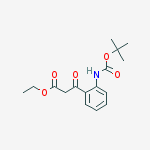 Structure of Ethyl 3-[2-[(2-methylpropan-2-yl)oxycarbonylamino]phenyl]-3-oxopropanoate