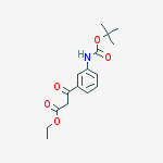 Structure of Ethyl 3-[3-[(2-methylpropan-2-yl)oxycarbonylamino]phenyl]-3-oxopropanoate