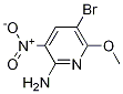5-溴-6-甲氧基-3-硝基吡啶-2-胺结构式
