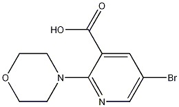 5-溴-2-(4-吗啉基)烟酸结构式