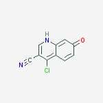 Structure of 4-CHLORO-7-HYDROXY-QUINOLINE-3-CARBONITRILE
