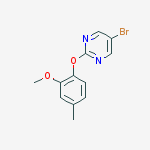 Structure of 5-BROMO-2-(2-METHOXY-4-METHYLPHENOXY)PYRIMIDINE