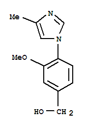 Structure of Benzenemethanol,3-methoxy-4-(4-methyl-1H-imidazol-1-yl)-