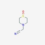 Structure of 2-(1-oxo-1,4-thiazinan-4-yl)acetonitrile