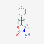 Structure of 3-Amino-5-(4-morpholinylmethyl-d2)-2-Oxazolidinone-4,4,5-d3