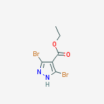 Structure of Ethyl 3,5-dibromo-1h-pyrazole-4-carboxylate
