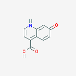 Chemical structure of 7-hydroxyquinoline-4-carboxylic acid