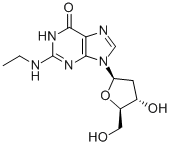 Structure of N2-ETHYL-2-DEOXYGUANOSINE