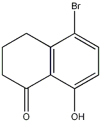 Structure of 1(2H)-Naphthalenone, 5-bromo-3,4-dihydro-8-hydroxy-