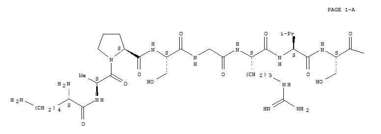 Structure of cholecystokinin 21