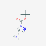 Structure of tert-butyl 4-amino-1H-pyrazole-1-carboxylate