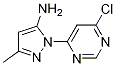 Structure of 1-(6-chloropyrimidin-4-yl)-3-methyl-1H-pyrazol-5-amine