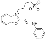 2-(2-ANILINOVINYL)-3-(4-SULFOBUTYL)BENZOXAZOLIUM BETAINE结构式