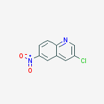 3-Chloro-6-nitroquinoline结构式