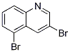 Structure of 3,5-dibromo-quinoline