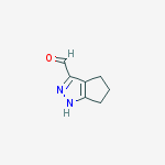 1,4,5,6-Tetrahydro-cyclopentapyrazole-3-carbaldehyde结构式