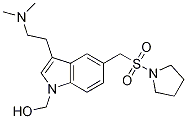 Chemical structure of {3-[2-(DiMethylaMino)ethyl]-5-[(pyrrolidine-1-yl)sulfonylMethyl]-1H-indol-1-yl}Methanol