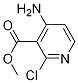 Structure of 3-Pyridinecarboxylic acid, 4-aMino-2-chloro-, Methyl ester