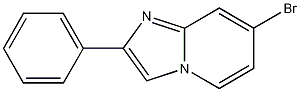 Structure of 7-Bromo-2-phenylimidazo[1,2-a]pyridine