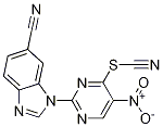 Structure of 3-(5-NITRO-4-THIOCYANATO-PYRIMIDIN-2-YL)-3H-BENZOIMIDAZOLE-5-CARBONITRILE