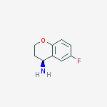 Structure of 6-fluoro-3,4-dihydro-2H-chromen-4-ylamine