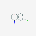 Chemical structure of (4R)-6-chloro-3,4-dihydro-2H-chroMen-4-aMine