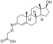 Structure of TESTOSTERONE 3-CMO