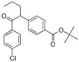 Structure of Benzoic acid, 4-[1-(4-chlorobenzoyl)butyl]-, 1,1-diMethylethyl ester