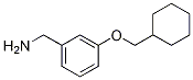 Structure of [3-(cyclohexylmethoxy)phenyl]methanamine