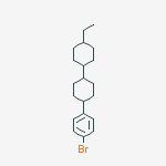 Structure of 1-Bromo-4-[(trans,trans)-4'-ethyl[1,1'-bicyclohexyl]-4-yl]benzene