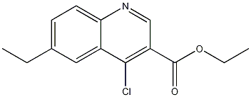 Structure of 4-Chloro-6-ethylquinoline-3-carboxylic acid ethyl ester
