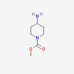 methyl 4-aminopiperidine-1-carboxylate结构式