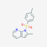 1H-Pyrrolo[2,3-b]pyridine, 2-methyl-1-[(4-methylphenyl)sulfonyl]-结构式