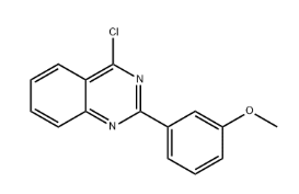 Structure of Quinazoline, 4-chloro-2-(3-methoxyphenyl)-