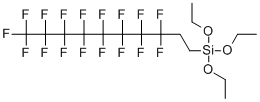 Structure of 1H,1H,2H,2H-PERFLUORODECYLTRIETHOXYSILANE