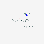 Structure of 5-fluoro-2-propan-2-yloxyaniline