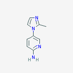 5-(2-methylimidazol-1-yl)pyridin-2-amine结构式