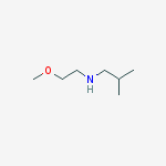Structure of N-(2-methoxyethyl)-2-methyl-1-propanamine