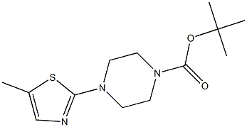 Structure of 1-Boc-4-(5-Methylthiazol-2-yl)piperazine