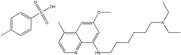 Structure of N1,N1-Diethyl-N6-(6-methoxy-4-methyl-8-quinolinyl)-1,6-hexanediamine 4-methylbenzenesulfonate