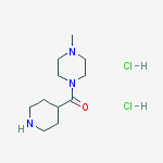 Structure of (4-Methyl-piperazin-1-yl)-piperidin-4-yl-methanone x 2 HCl