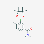 Structure of N,4-dimethyl-3-(4,4,5,5-tetramethyl-1,3,2-dioxaborolan-2-yl)benzamide
