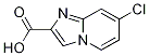 Structure of IMidazo[1,2-a]pyridine-2-carboxylic acid, 7-chloro-
